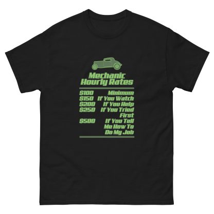 Mechanics Hourly Rates Unisex classic tee - Image 4