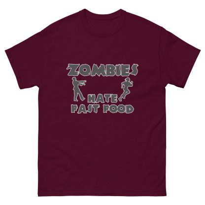 Zombies HATE Fast Food Unisex classic tee - Image 2