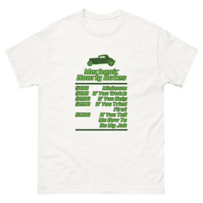 Mechanics Hourly Rates Unisex classic tee - Image 11