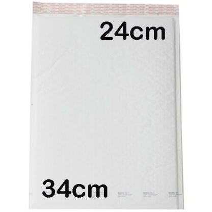 25 Piece Pack - 340x240mm LARGE Bubble Padded Envelope Bag Post Courier Mailing Shipping Mail Self Seal - Image 4
