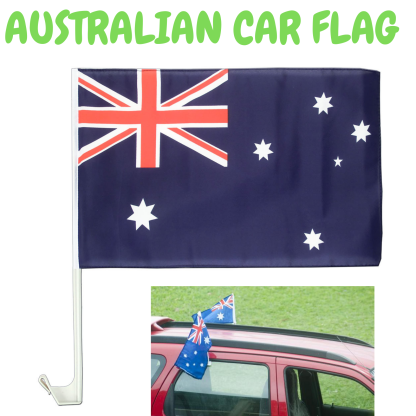 1x AUSTRALIA CAR FLAG with Window Clip 30cm x 45cm - Image 6