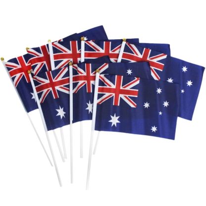 12x Australian Hand Flags – Set of 8 (14cm x 21cm) - Image 4