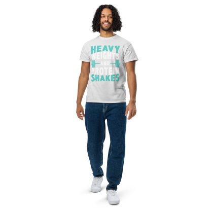 Heavy Weights and Protein Shakes Unisex DryBlend® T-Shirt - Image 45