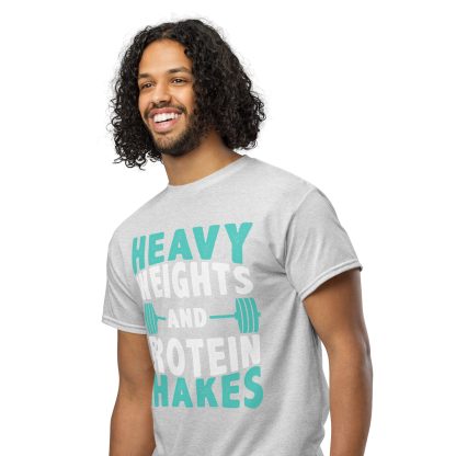 Heavy Weights and Protein Shakes Unisex DryBlend® T-Shirt - Image 47