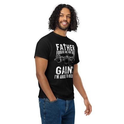 Father Forgive Me For These GAINS I'm About To Receive Unisex DryBlend® T-Shirt - Image 4