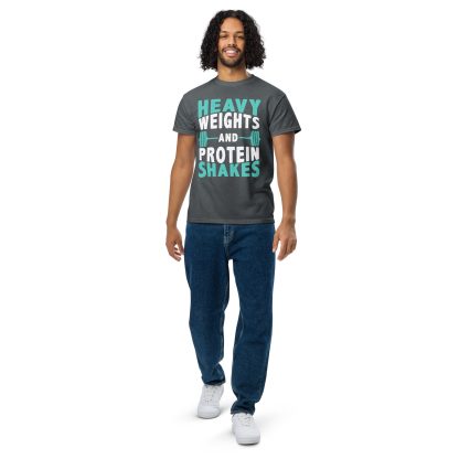 Heavy Weights and Protein Shakes Unisex DryBlend® T-Shirt - Image 21