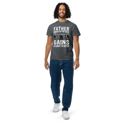 Father Forgive Me For These GAINS I'm About To Receive Unisex DryBlend® T-Shirt - Image 21