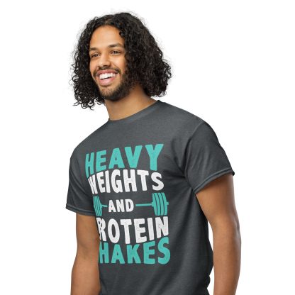 Heavy Weights and Protein Shakes Unisex DryBlend® T-Shirt - Image 23