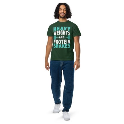 Heavy Weights and Protein Shakes Unisex DryBlend® T-Shirt - Image 17