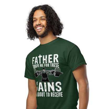 Father Forgive Me For These GAINS I'm About To Receive Unisex DryBlend® T-Shirt - Image 19