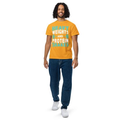 Heavy Weights and Protein Shakes Unisex DryBlend® T-Shirt - Image 41