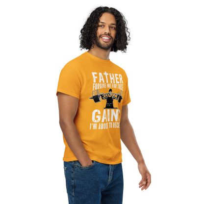 Father Forgive Me For These GAINS I'm About To Receive Unisex DryBlend® T-Shirt - Image 48