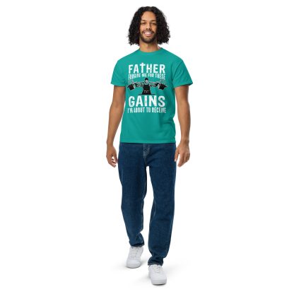 Father Forgive Me For These GAINS I'm About To Receive Unisex DryBlend® T-Shirt - Image 41