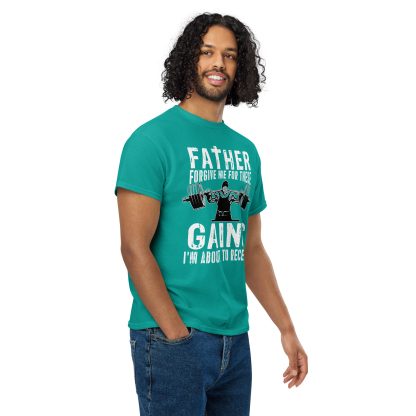 Father Forgive Me For These GAINS I'm About To Receive Unisex DryBlend® T-Shirt - Image 44