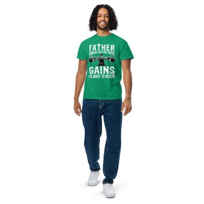 Father Forgive Me For These GAINS I'm About To Receive Unisex DryBlend® T-Shirt - Image 33