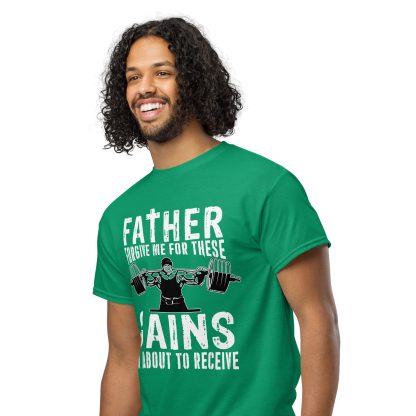 Father Forgive Me For These GAINS I'm About To Receive Unisex DryBlend® T-Shirt - Image 35
