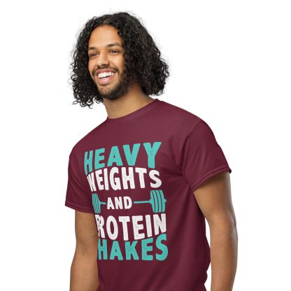 Heavy Weights and Protein Shakes Unisex DryBlend® T-Shirt - Image 15
