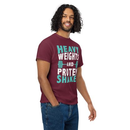 Heavy Weights and Protein Shakes Unisex DryBlend® T-Shirt - Image 16
