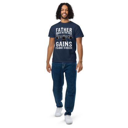 Father Forgive Me For These GAINS I'm About To Receive Unisex DryBlend® T-Shirt - Image 5
