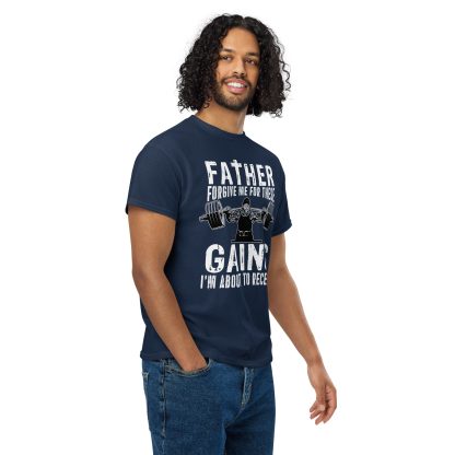 Father Forgive Me For These GAINS I'm About To Receive Unisex DryBlend® T-Shirt - Image 8