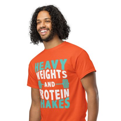 Heavy Weights and Protein Shakes Unisex DryBlend® T-Shirt - Image 35