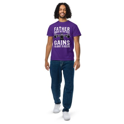 Father Forgive Me For These GAINS I'm About To Receive Unisex DryBlend® T-Shirt - Image 9
