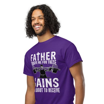 Father Forgive Me For These GAINS I'm About To Receive Unisex DryBlend® T-Shirt - Image 11