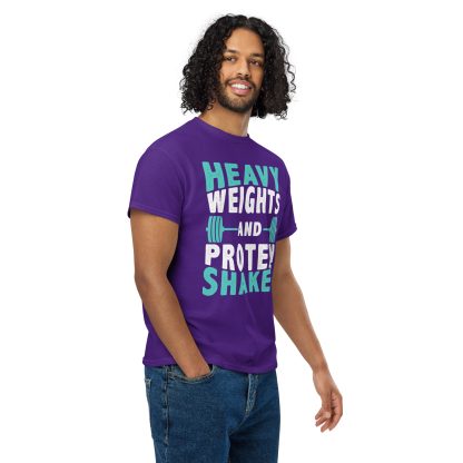 Heavy Weights and Protein Shakes Unisex DryBlend® T-Shirt - Image 12