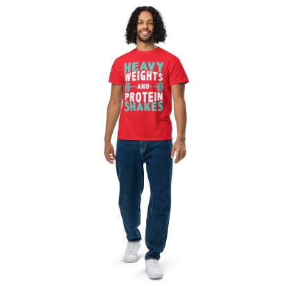 Heavy Weights and Protein Shakes Unisex DryBlend® T-Shirt - Image 25