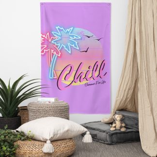 Chill Summer For Life Wall Flag